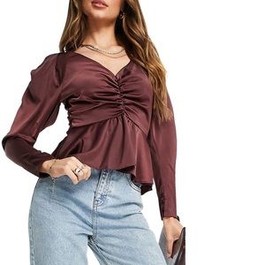 ASOS satin blouse